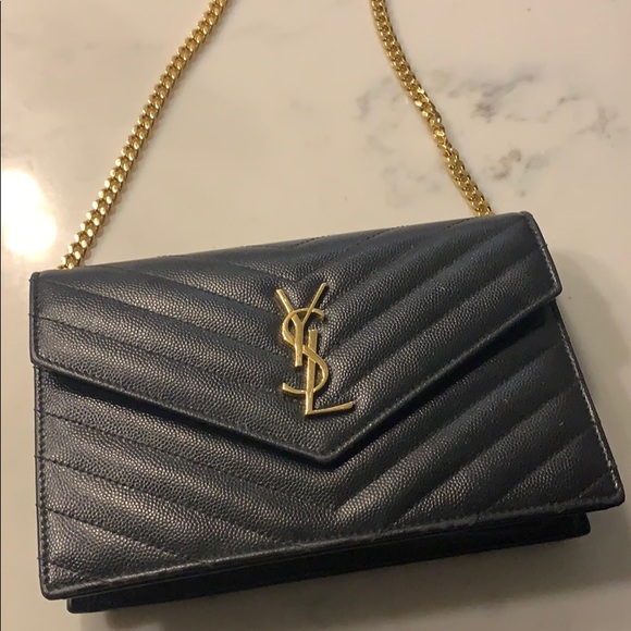 Yves Saint Laurent Handbags - YSL saint laurent wallet on a chain bag